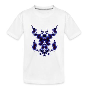 Pipe Echecs Bleu - T-shirt bio Premium Enfant - blanc - Devant