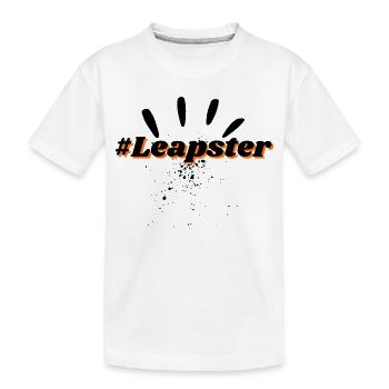 Hash tag Slogan Leapster - T-shirt bio Premium Enfant - blanc - Devant