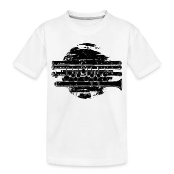 Flûte - T-shirt bio Premium Enfant - blanc - Devant