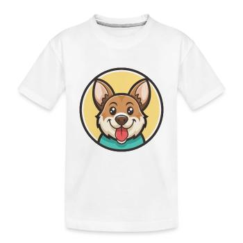 Cao De Castro Laboreiro Hunderasse Karikatur Kawaii - Kinder Premium Bio T-Shirt - Weiß - Vorne