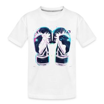 Boxhandschuhe Steampunk - Kinder Premium Bio T-Shirt - Weiß - Vorne