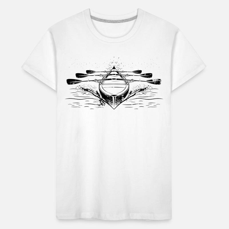 Bateau à rames de course T-shirt bio Premium Enfant