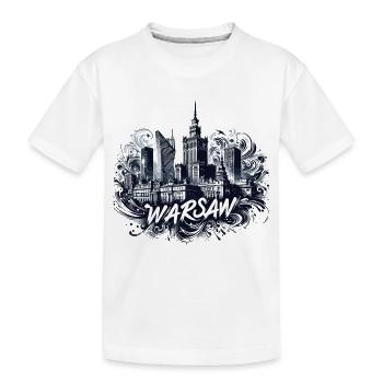 Warschau Hauptstadt Polen Geschenk - Kinder Premium Bio T-Shirt - Weiß - Vorne