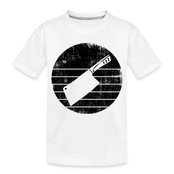 Croquis de couperet - T-shirt bio Premium Enfant - blanc - Devant
