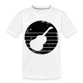Guitar - Kids' Premium Organic T-Shirt - white - Front