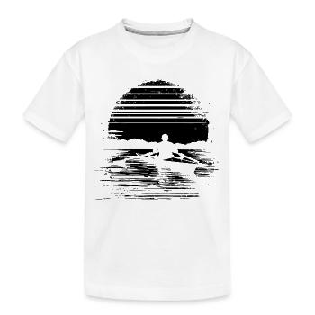 Graphismes d’aviron - T-shirt bio Premium Enfant - blanc - Devant
