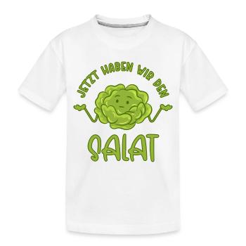Maintenant, nous avons la salade - T-shirt bio Premium Enfant - blanc - Devant