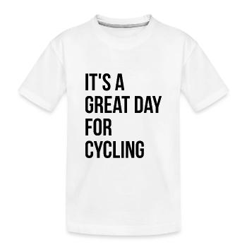 Cycling Cycling Cycling - Kids' Premium Organic T-Shirt - white - Front