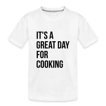 Cuisiner Cuisiner Cuisiner - T-shirt bio Premium Enfant - blanc - Devant