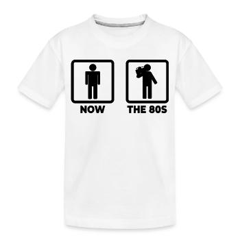 Années quatre-vingt - T-shirt bio Premium Enfant - blanc - Devant