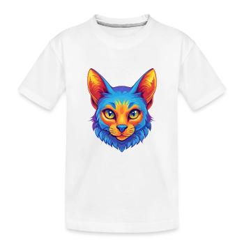 Australian Mist Cat Breed Cartoon Kawaii Animal Pe - Kids' Premium Organic T-Shirt - white - Front
