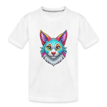 Australische Nebelkatze Rasse Karikatur Kawaii Tier Pe - Kinder Premium Bio T-Shirt - Weiß - Vorne