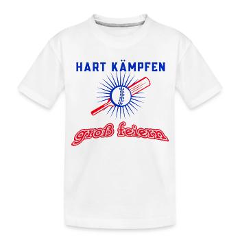 FIGHT HARD - Kids' Premium Organic T-Shirt - white - Front