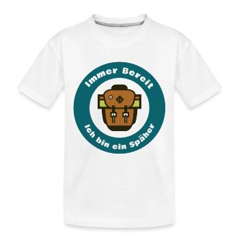 Immer bereit – ich bin ein Scout - Kinder Premium Bio T-Shirt - Weiß - Vorne