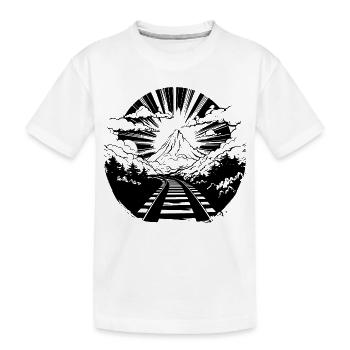 Chemin de fer - T-shirt bio Premium Enfant - blanc - Devant