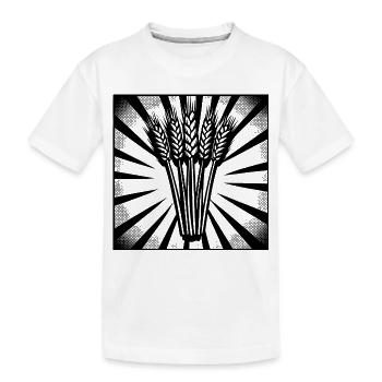 5 épis de blé Highlight Dark - T-shirt bio Premium Enfant - blanc - Devant