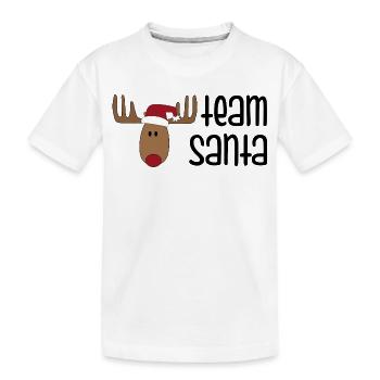 Lustiges Team zu Weihnachten - Kinder Premium Bio T-Shirt - Weiß - Vorne