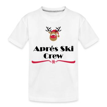 Après-ski - T-shirt bio Premium Enfant - blanc - Devant
