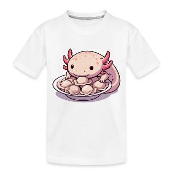 Axolotl Pelmeni süß Geschenk - Kinder Premium Bio T-Shirt - Weiß - Vorne
