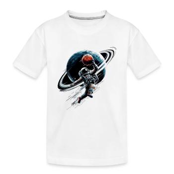 Basketball astronaute astronaute Spaceman cadeau - T-shirt bio Premium Enfant - blanc - Devant