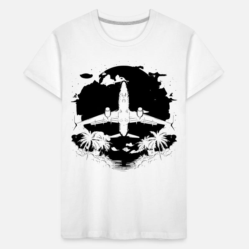 Graphisme d’avion T-shirt bio Premium Enfant