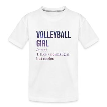 Volleyball Volleyball Volleyball - Kids' Premium Organic T-Shirt - white - Front