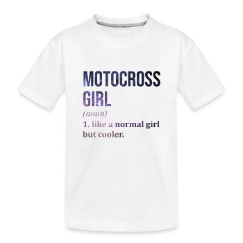 motocross - T-shirt bio Premium Enfant - blanc - Devant