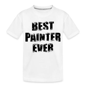 Meilleur peintre et vernisseur - T-shirt bio Premium Enfant - blanc - Devant