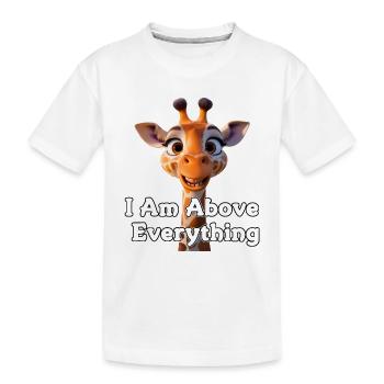 Girafe avec message de motivation - T-shirt bio Premium Enfant - blanc - Devant