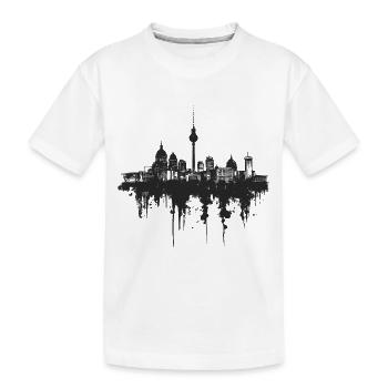 Berlin Skyline - Kids' Premium Organic T-Shirt - white - Front