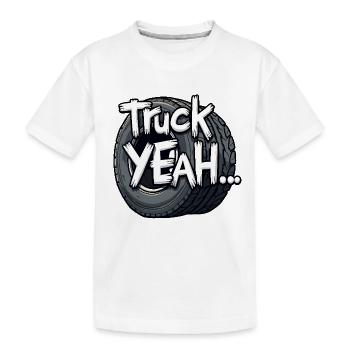 Truck Yeah! - Kinder Premium Bio T-Shirt - Weiß - Vorne
