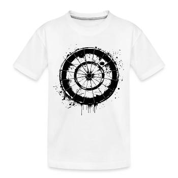 Fléchettes Street Art - T-shirt bio Premium Enfant - blanc - Devant