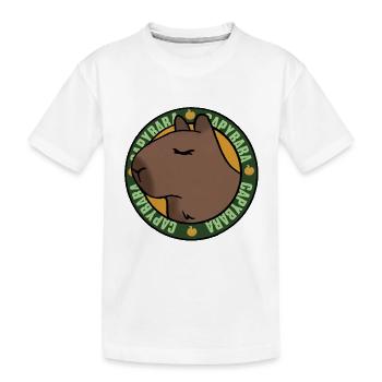 Capybara détendu – Chilled Vibes - T-shirt bio Premium Enfant - blanc - Devant