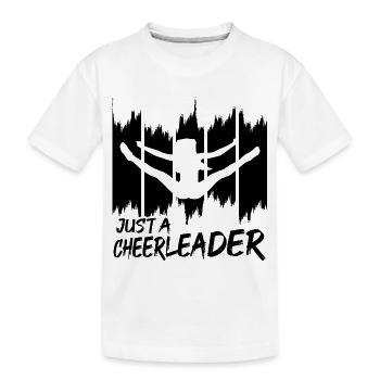 Cheerleader - Kinder Premium Bio T-Shirt - Weiß - Vorne