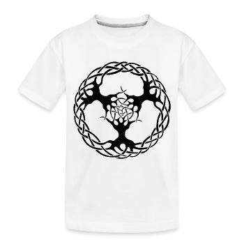 Les liens à la nature (noir) - T-shirt bio Premium Enfant - blanc - Devant