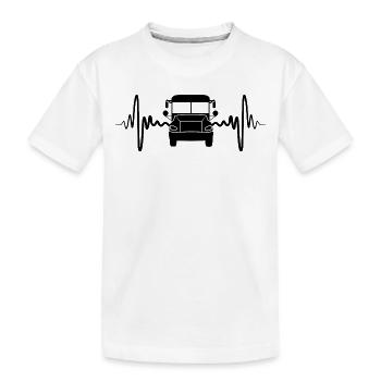 Bus de battement de cœur - T-shirt bio Premium Enfant - blanc - Devant
