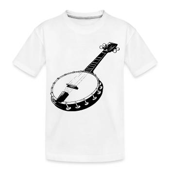Banjo - Kids' Premium Organic T-Shirt - white - Front