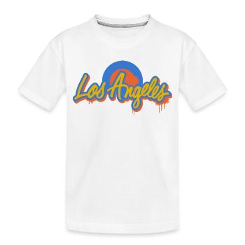 Los Angeles Graffiti – Ambiance urbaine streetstyle - T-shirt bio Premium Enfant - blanc - Devant