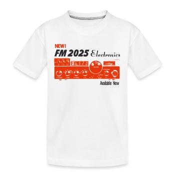 Électronique FM 2025 – Technologie vintage - T-shirt bio Premium Enfant - blanc - Devant