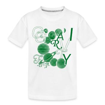 Typo-gravité - T-shirt bio Premium Enfant - blanc - Devant