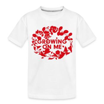 Grandir sur moi - T-shirt bio Premium Enfant - blanc - Devant
