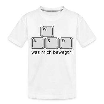 Ce qui me touche - T-shirt bio Premium Enfant - blanc - Devant