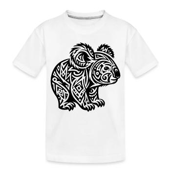 Koala tribal - T-shirt bio Premium Enfant - blanc - Devant