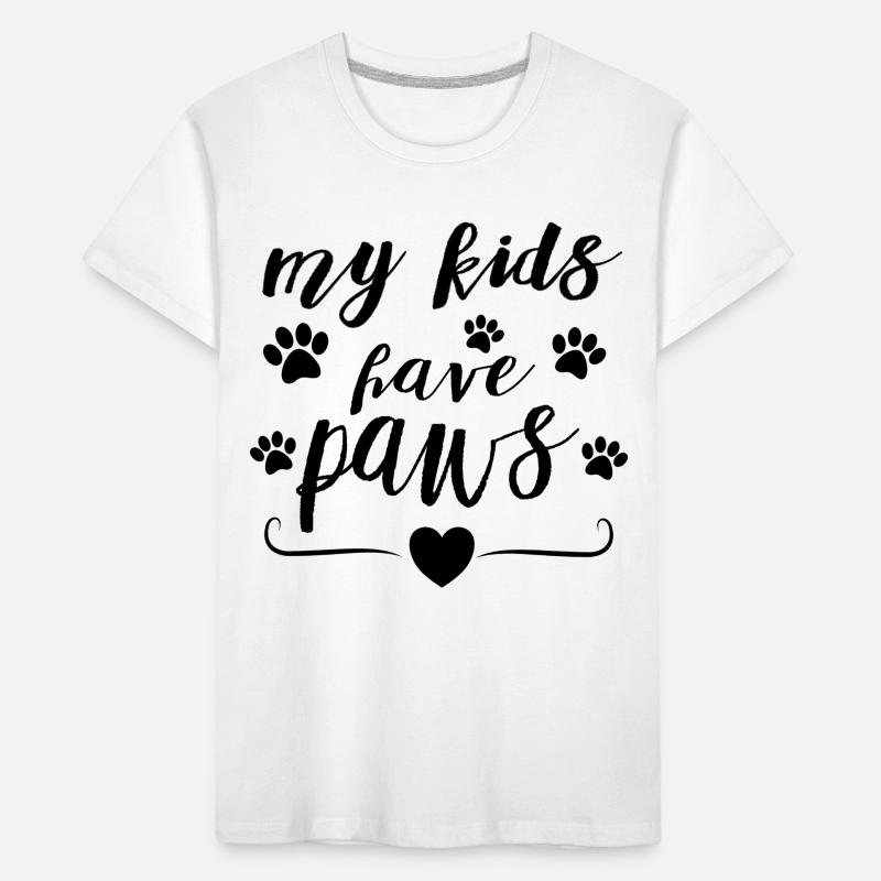 Mes enfants ont des pattes – Conception de la déclaration des parents d’animaux T-shirt bio Premium Enfant