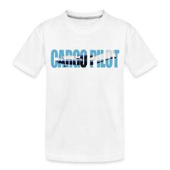 Cargo pilot An-12 - Kids' Premium Organic T-Shirt - white - Front