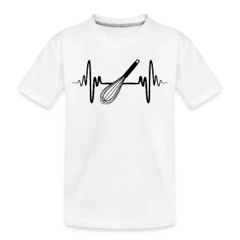 Handmixer Skizze - Kinder Premium Bio T-Shirt - Weiß - Vorne