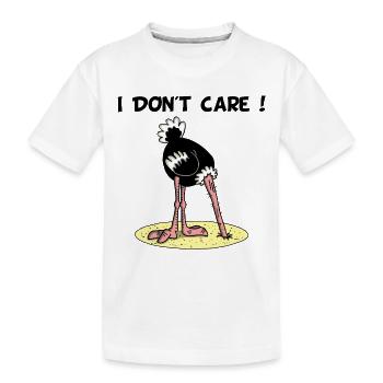 Strauß - Kinder Premium Bio T-Shirt - Weiß - Vorne
