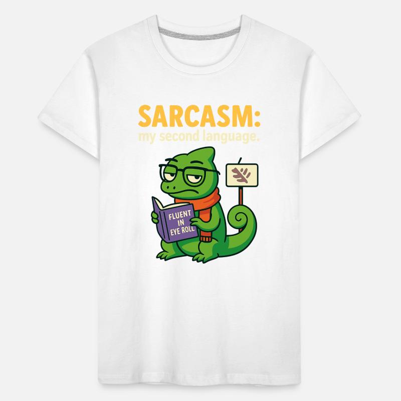 Sarcasme de la seconde langue T-shirt bio Premium Enfant