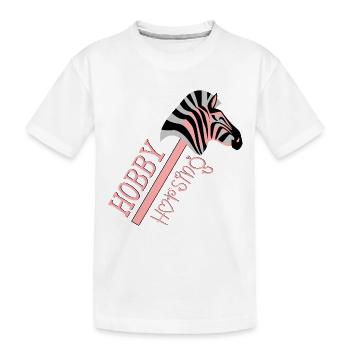 CHEVAL DE CHEVAL DE LOISIR - ZÈBRE - T-shirt bio Premium Enfant - blanc - Devant