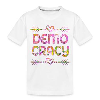 PLANTES INCLUSION DÉMOCRATIE - T-shirt bio Premium Enfant - blanc - Devant